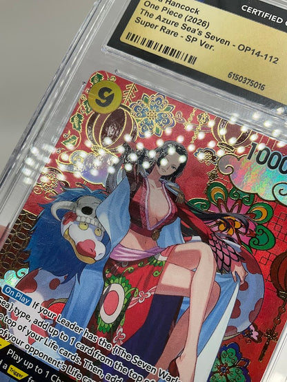 Boa Hancock One Piece Card Game OP14 Super Rare SP Version #112 CGC 10 Pristine