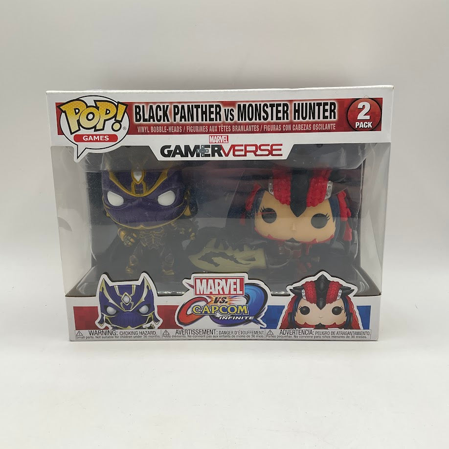Black Panther vs Monster Hunter Funko Pop! Marvel vs Capcom 2 Pack、Funko、kayou