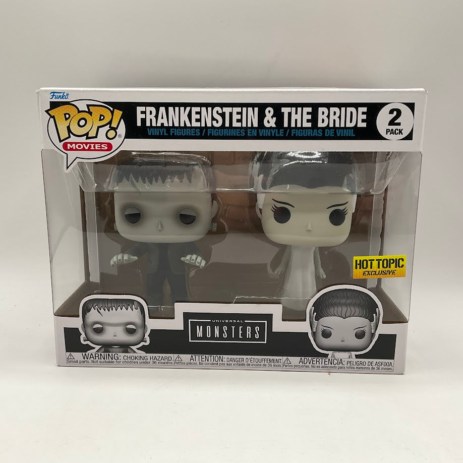 Frankenstein & The Bride Funko Pop! Monsters 2 Pack Hot Topic Exclusive