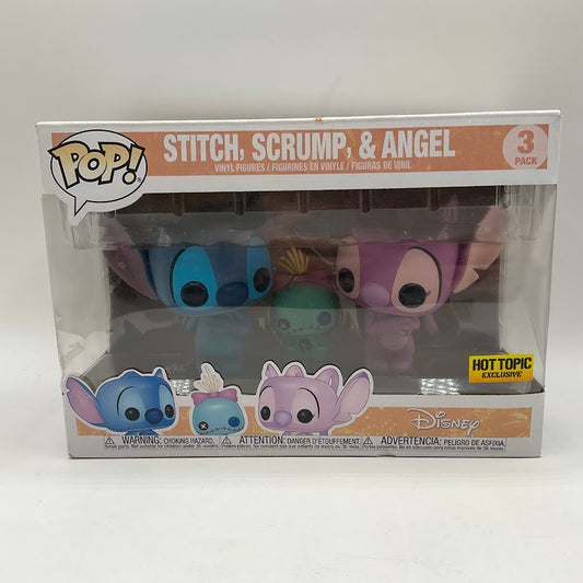 Stitch Scrump & Angel Funko Pop! Disney 3 Pack Hot Topic Exclusive
