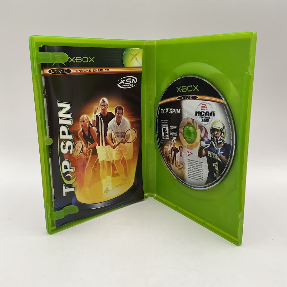 NCAA Football 2005 Top Spin Combo Xbox Used