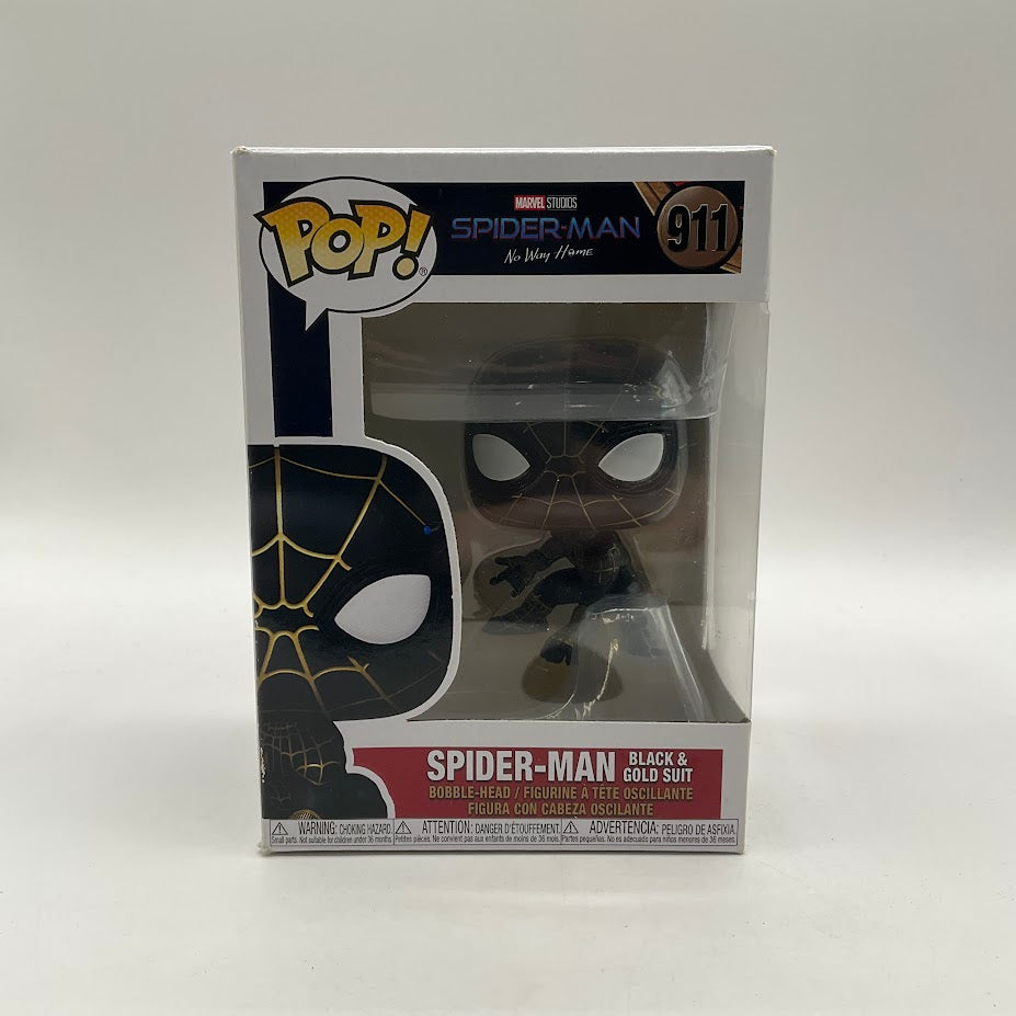 Spider-Man Black & Gold Suit Funko Pop! Spider-Man No Way Home #911