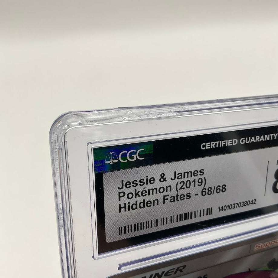 Jessie & James Pokemon Hidden Fates #68 CGC 8.5
