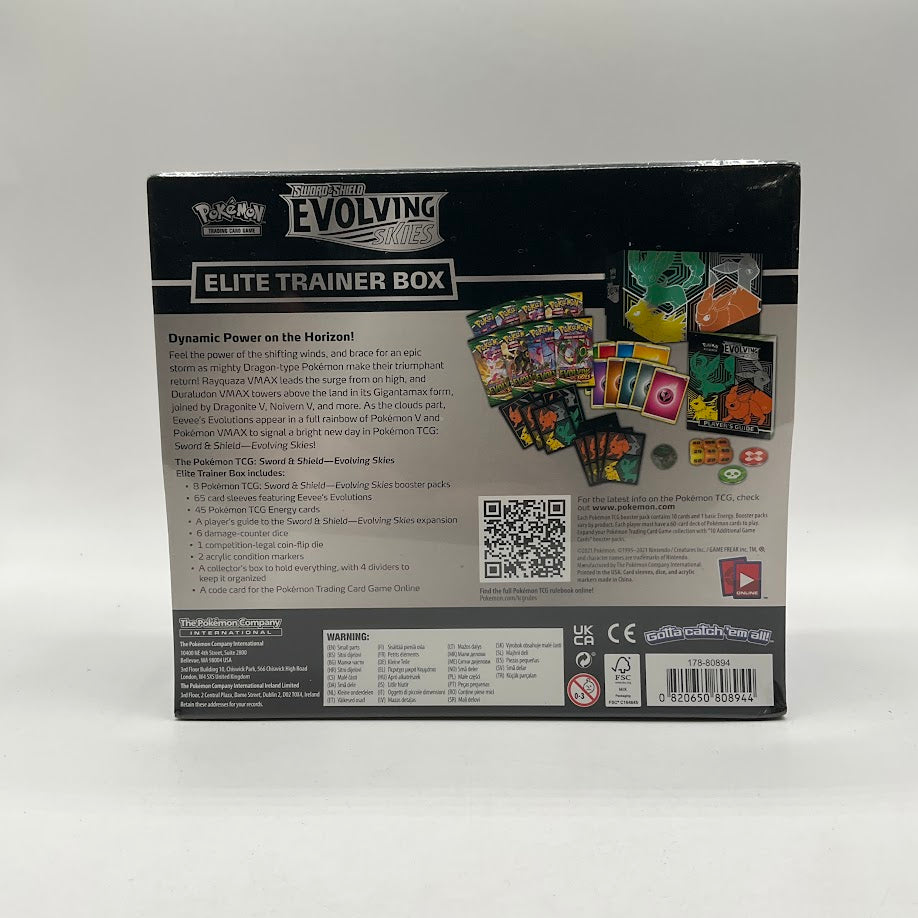Evolving Skies Pokemon Center Elite Trainer Box Jolteon/Flareon/Umbreon/Leafeon Evolving Skies Pokemon Center Elite Trainer Box Jolteon/Flareon/Umbreon/Leafeon