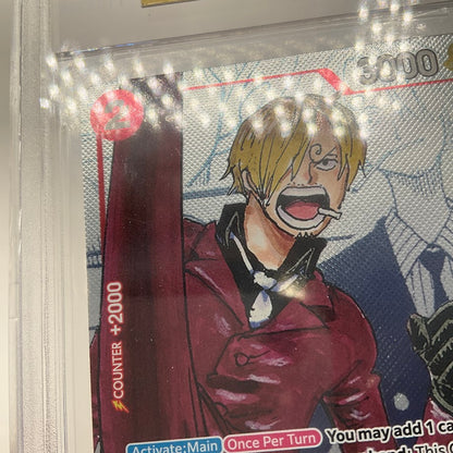 Sanji One Piece Card Game Premium Card Collection 25th Edition #013 Beckett 9.5