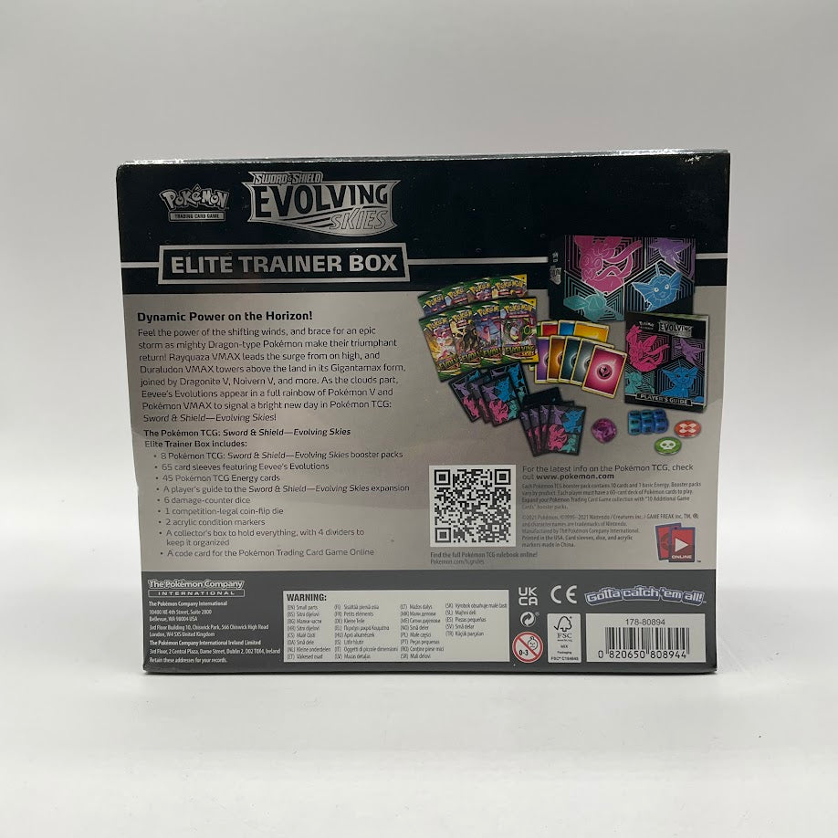 Pokemon: Sword & Shield Evolving Skies Elite Trainer Box [Glaceon/Vaporeon/Sylveon/Espeon] #2 *See Pictures for Condition*