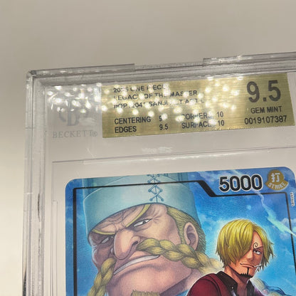 Sanji One Piece Card Game Legacy of the Master Alternate Art #041 Beckett 9.5