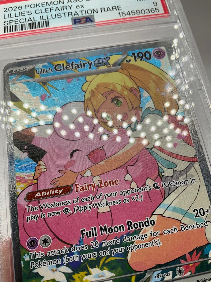 Lillie's Clefairy ex Pokemon Ascended Heroes Special Illustration Rare 280 PSA 9、Collector Store LLC Gaming、kayou