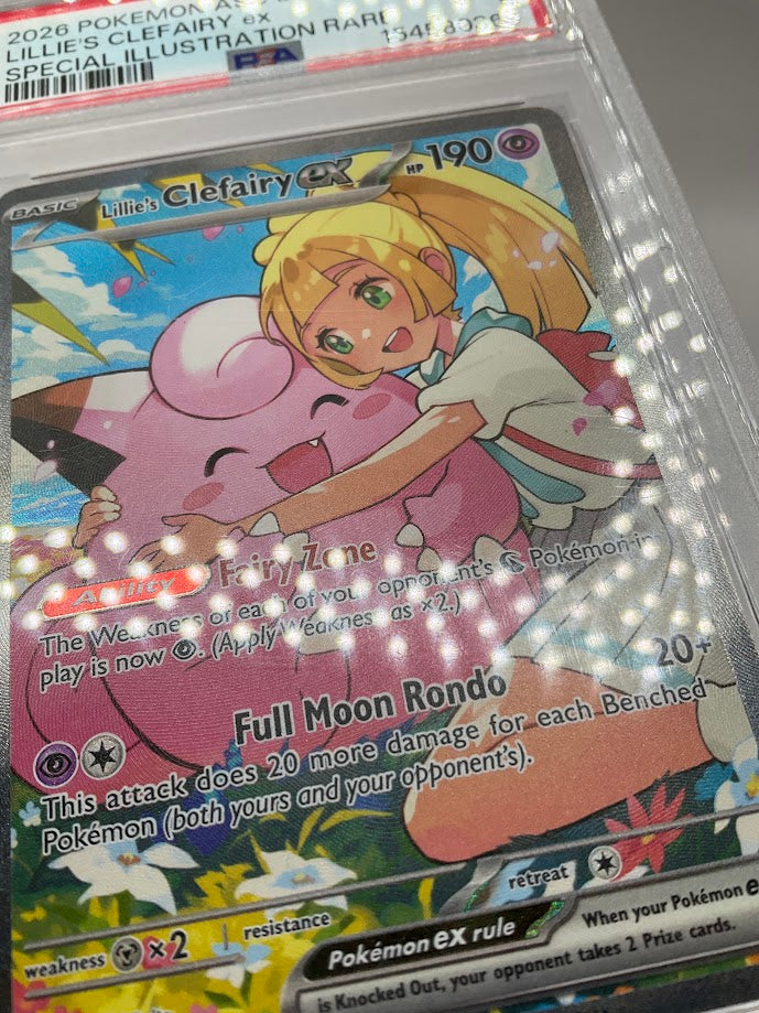 Lillie's Clefairy ex Pokemon Ascended Heroes Special Illustration Rare 280 PSA 9、Collector Store LLC Gaming、kayou