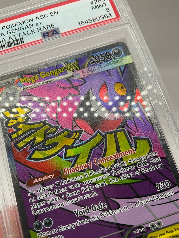 Mega Gengar ex Pokemon Ascended Heroes Mega Attack Rare #269 PSA 9
