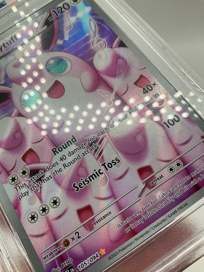 Wigglytuff Pokemon Phantasmal Flames Illustration Rare #105 PSA 9