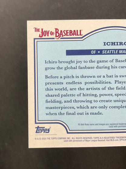 Ichiro Suzuki 2025 Topps x Bob Ross The Joys of Baseball 07/10 #69
