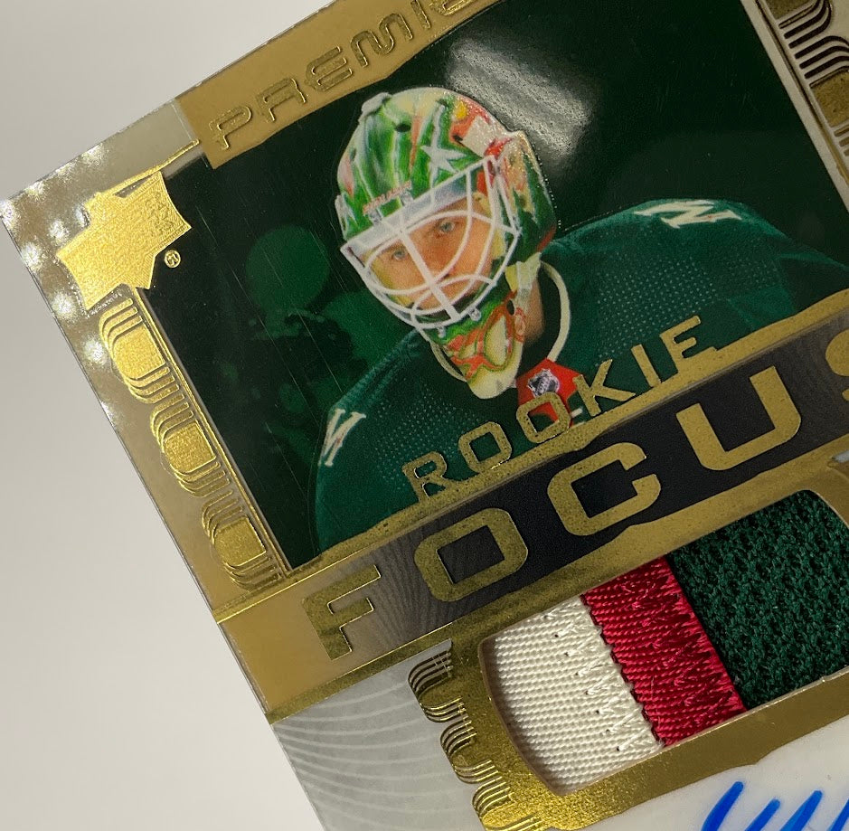 Jesper Wallstedt 2024-25 Upper Deck Premier Rookie Focus Swatch RC Auto 08/49、Collector Store LLC、kayou