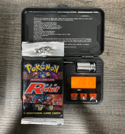 Pokemon Team Rocket Unlimited Booster Pack Long Crimp 20.75G
