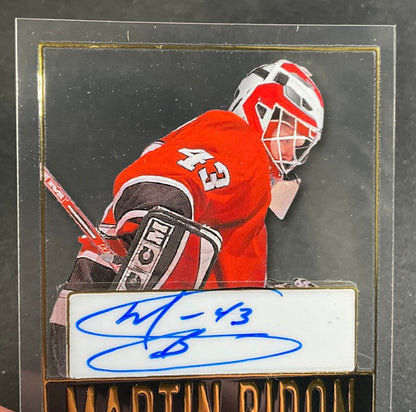 Martin Biron 2025 Leaf Mini Clear Card Auto 1/1 #LC-MB1