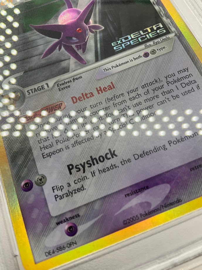 Espeon Pokemon Delta Species Reverse Holo #4 PSA 7、Collector Store LLC Gaming、kayou