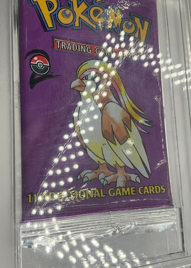 brilliant stars pokemon card set Base Set 2 Pokemon Pidgeot Long Foil Booster Pack PSA 9