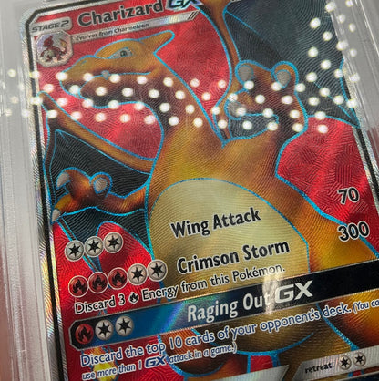 Charizard GX Pokemon Premium Collection Black Star Promo Full Art #SM60 PSA 8