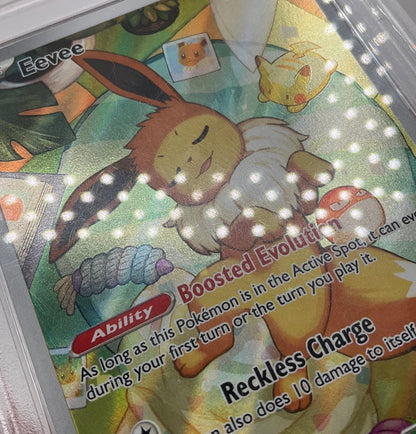 Eevee Pokemon Prismatic Evolutions Elite Trainer Box #173 PSA 9 #2