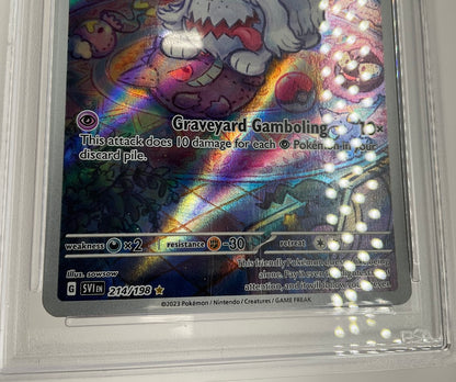 Greavard Pokemon Scarlet & Violet Illustration Rare #214 PSA 9