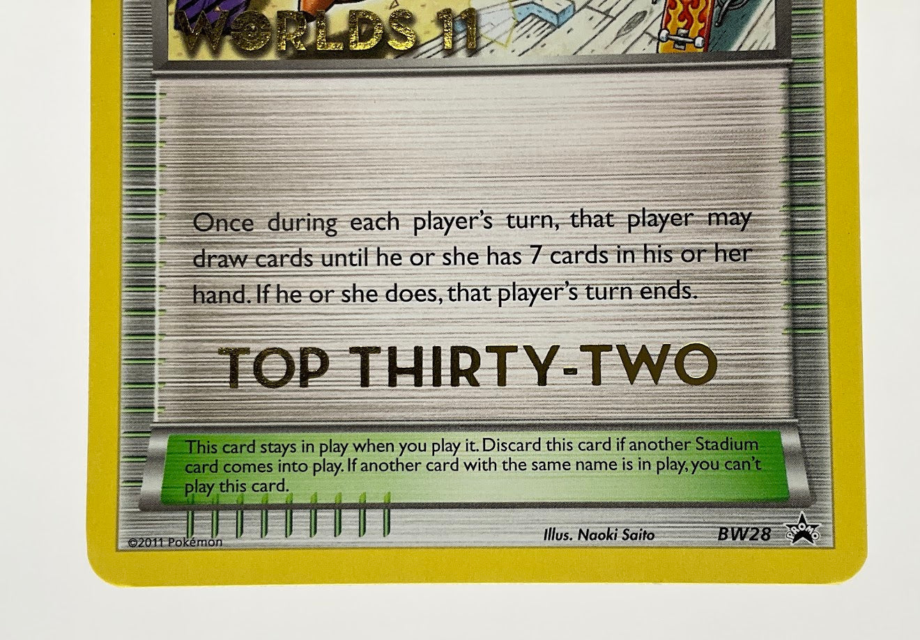 Tropical Beach Pokemon Worlds 11 Top Thirty-Two Promo BW28