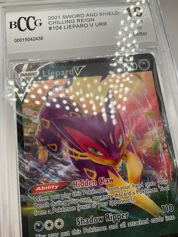 Liepard V Pokemon Chilling Reign #104 Beckett 10