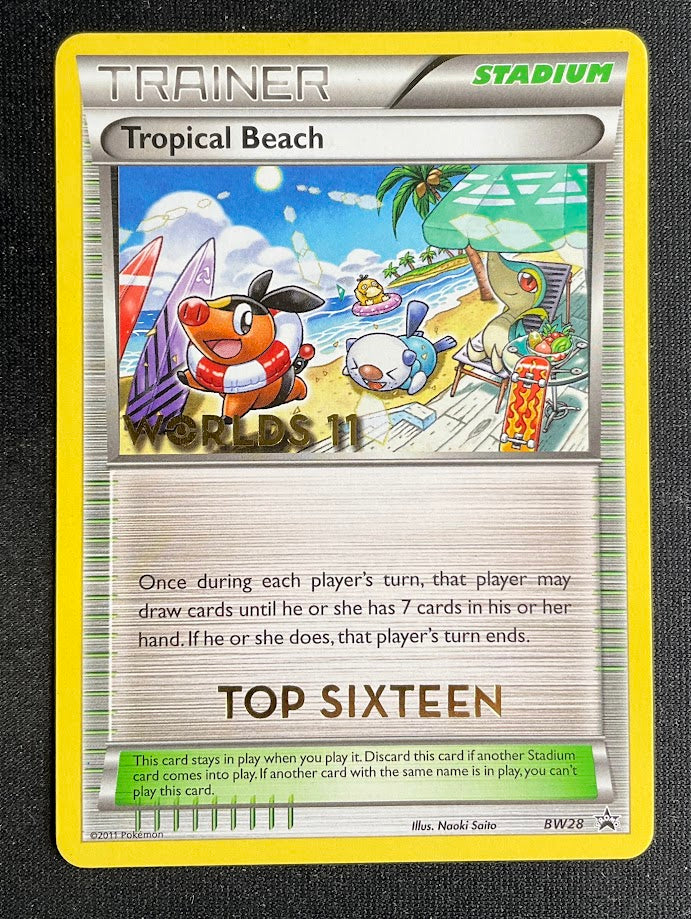 Tropical Beach Pokemon Worlds 11 Top Sixteen Promo BW28 #1