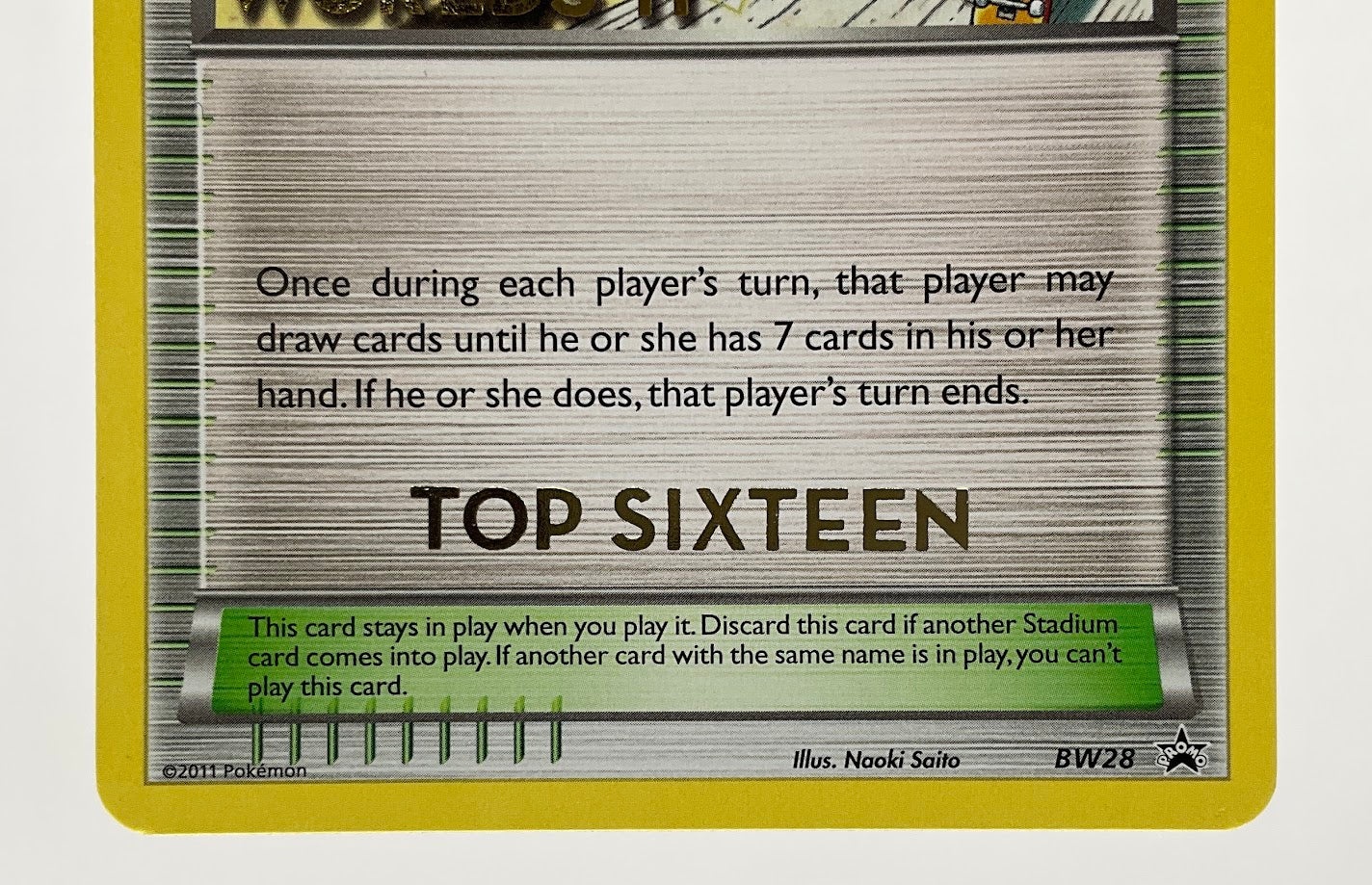 Tropical Beach Pokemon Worlds 11 Top Sixteen Promo BW28 #2