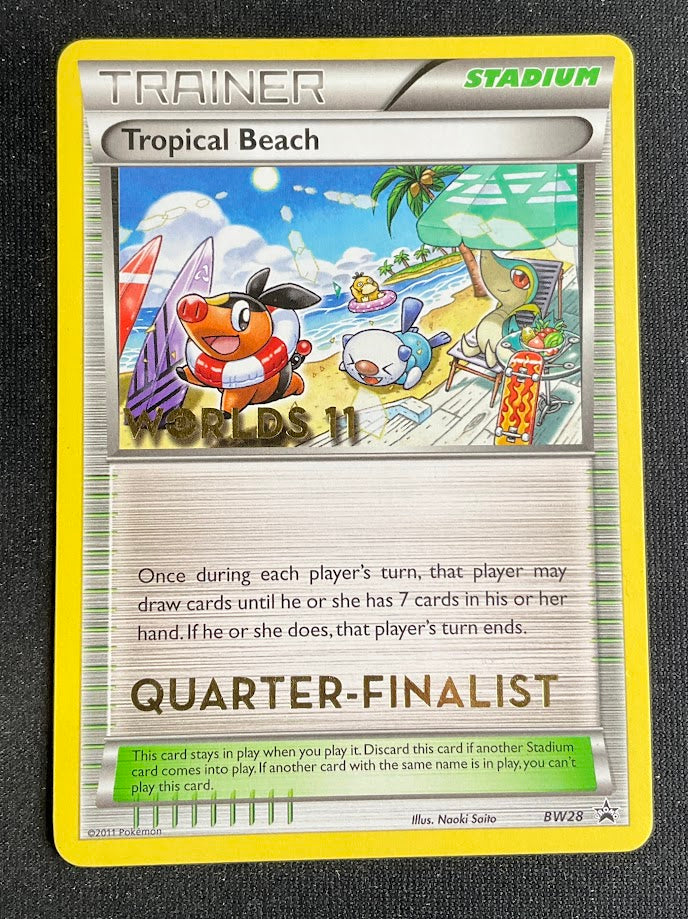 Tropical Beach Pokemon Worlds 11 Quarter-Finalist Promo BW28