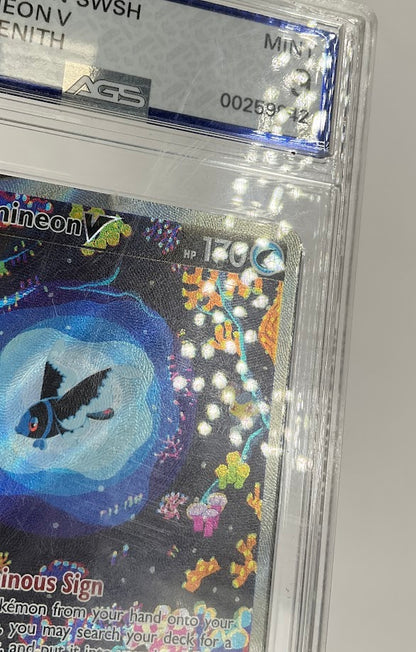 Lumineon V Pokemon Crown Zenith Full Art #GG39 AGS 9