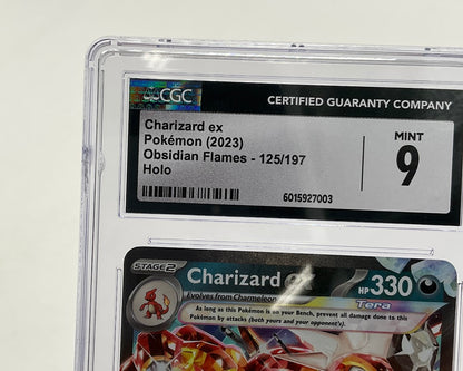 Charizard ex Pokemon Obsidian Flames Holo #125 CGC 9