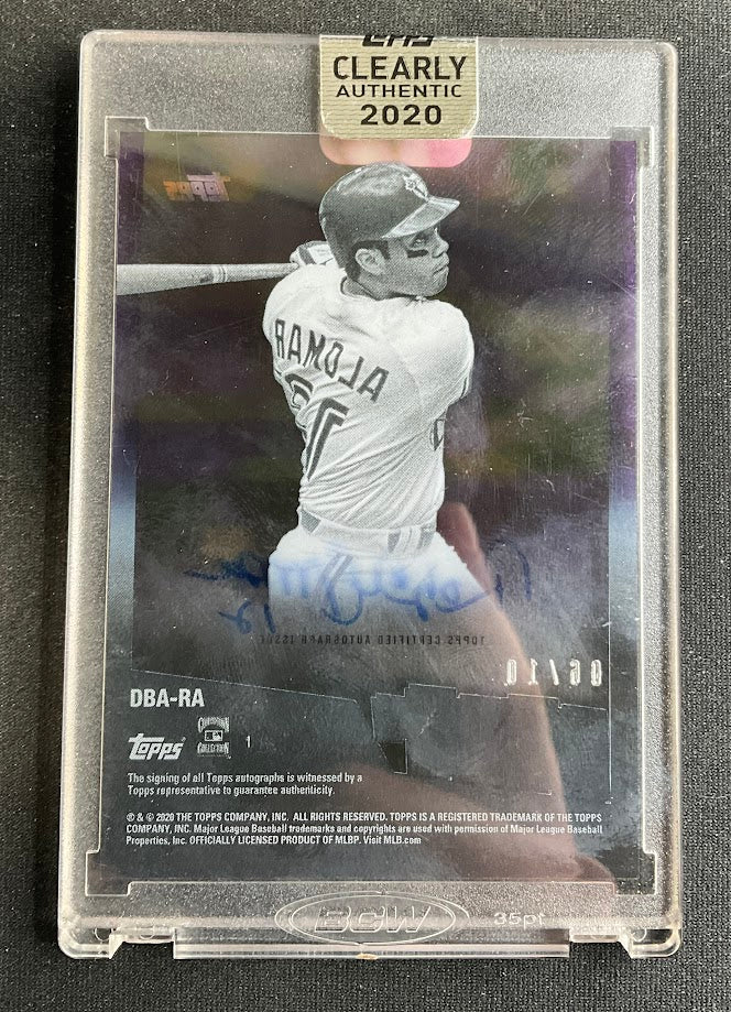 Roberto Alomar 2020 Topps Clearly Authentic 1990s Decades Best Purple Auto 06/10