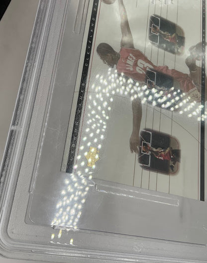 LeBron James 2003 Upper Deck Box Set Oversize Evolution of the Dunk #LJ2 PSA 8
