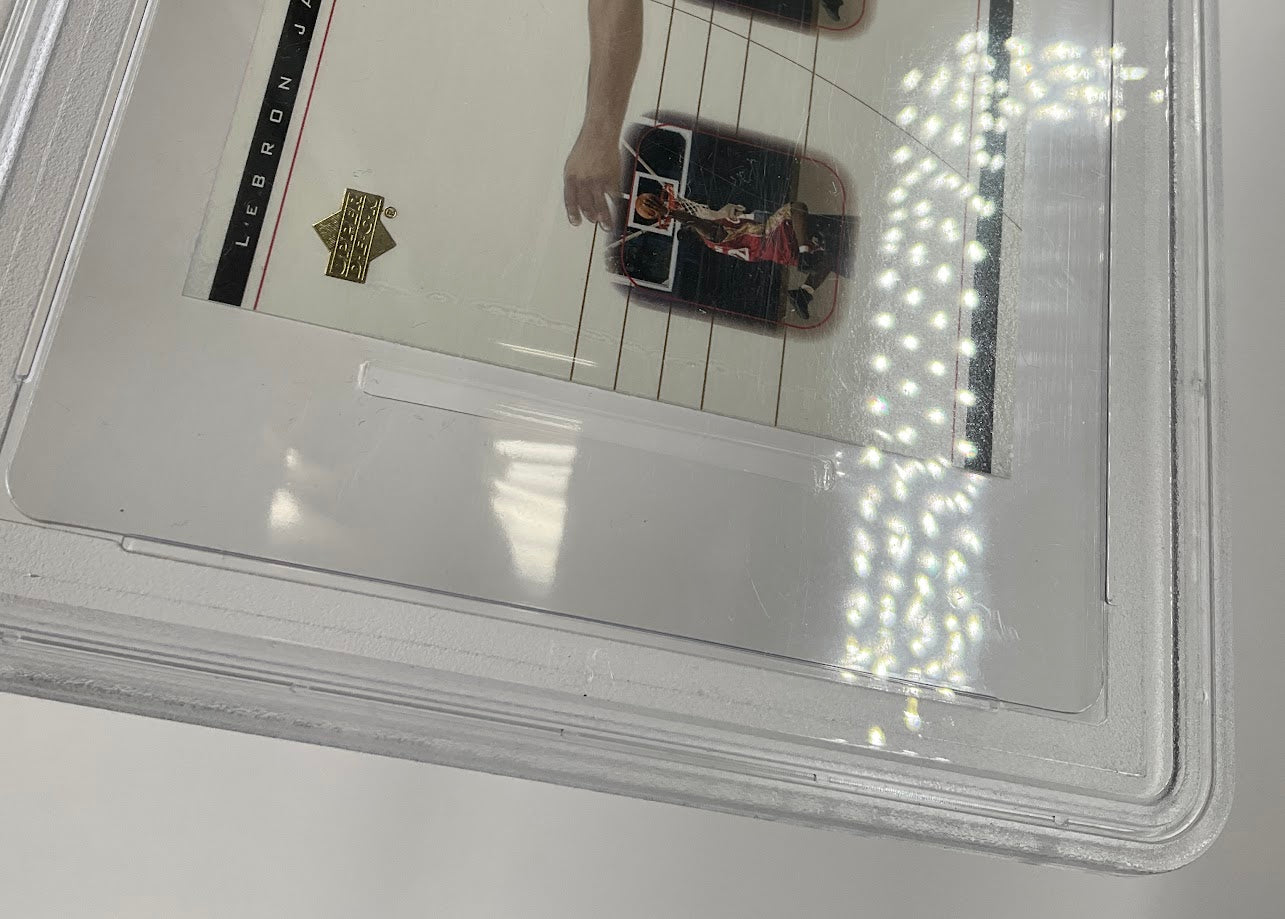 LeBron James 2003 Upper Deck Box Set Oversize Evolution of the Dunk #LJ2 PSA 8