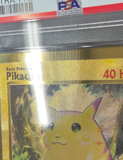 Pikachu Pokemon Celebrations Ultra Premium Collection Metal Card #58 PSA 8