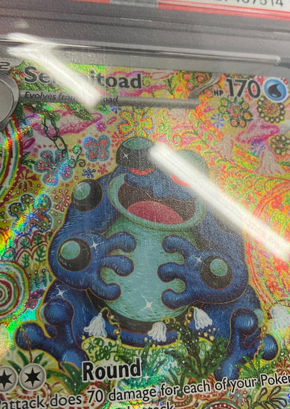 Seismitoad Pokemon Black Bolt Illustration Rare #105 PSA 10