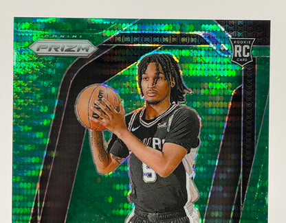 Stephon Castle 2024-25 Panini Prizm Green Pulsar Prizm RC 14/25 #234