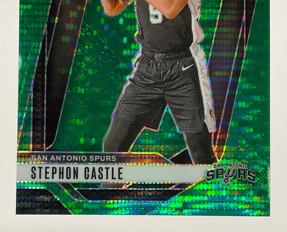 Stephon Castle 2024-25 Panini Prizm Green Pulsar Prizm RC 14/25 #234