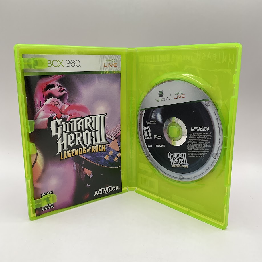 Guitar Hero III Legends of Rock Xbox 360 Used