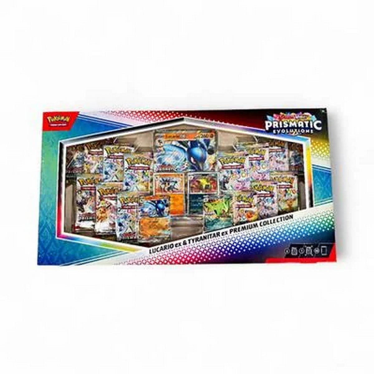 Pokemon: Prismatic Evolutions Lucario ex & Tyranitar ex Premium Collection