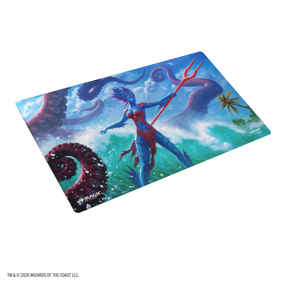 Gamegenic: Magic the Gathering Reality Fracture Double-Sided Playmat (Kiora of Salt and Sand / Kiora of Fire and Ashes)