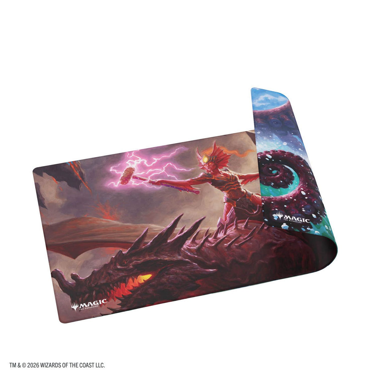 Gamegenic: Magic the Gathering Reality Fracture Double-Sided Playmat (Kiora of Salt and Sand / Kiora of Fire and Ashes)
