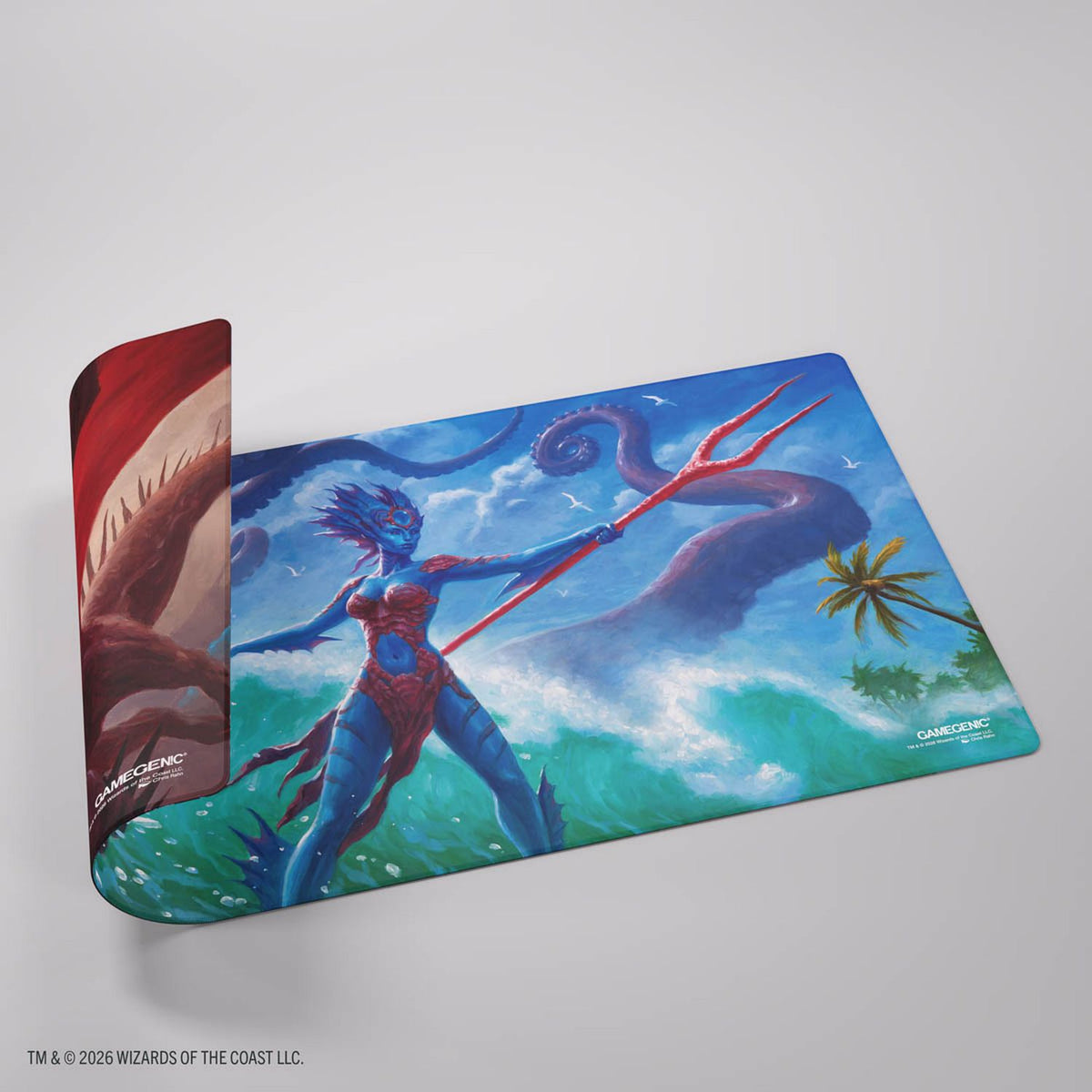 Gamegenic: Magic the Gathering Reality Fracture Double-Sided Playmat (Kiora of Salt and Sand / Kiora of Fire and Ashes)