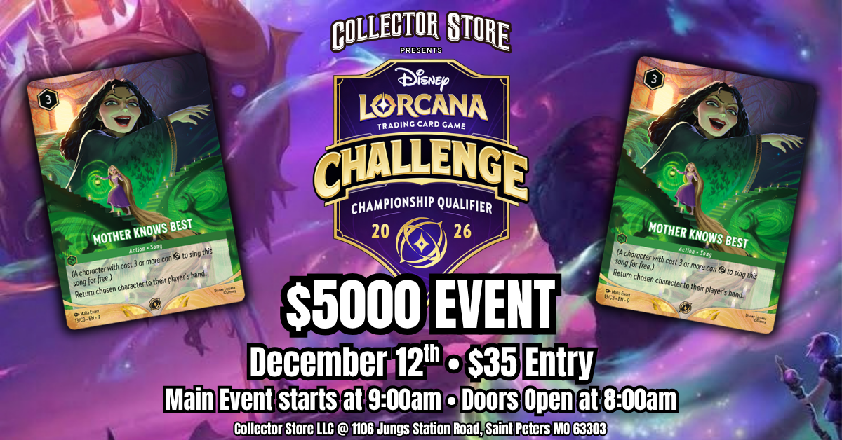 Disney Lorcana TCG: $5000 Challenge Championship Qualifiers (CCQ) Event!