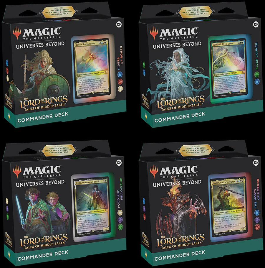 Magic the Gathering: Lord of the Rings: Tales of Middle-earth Commander Deck Set (Set-of-4)