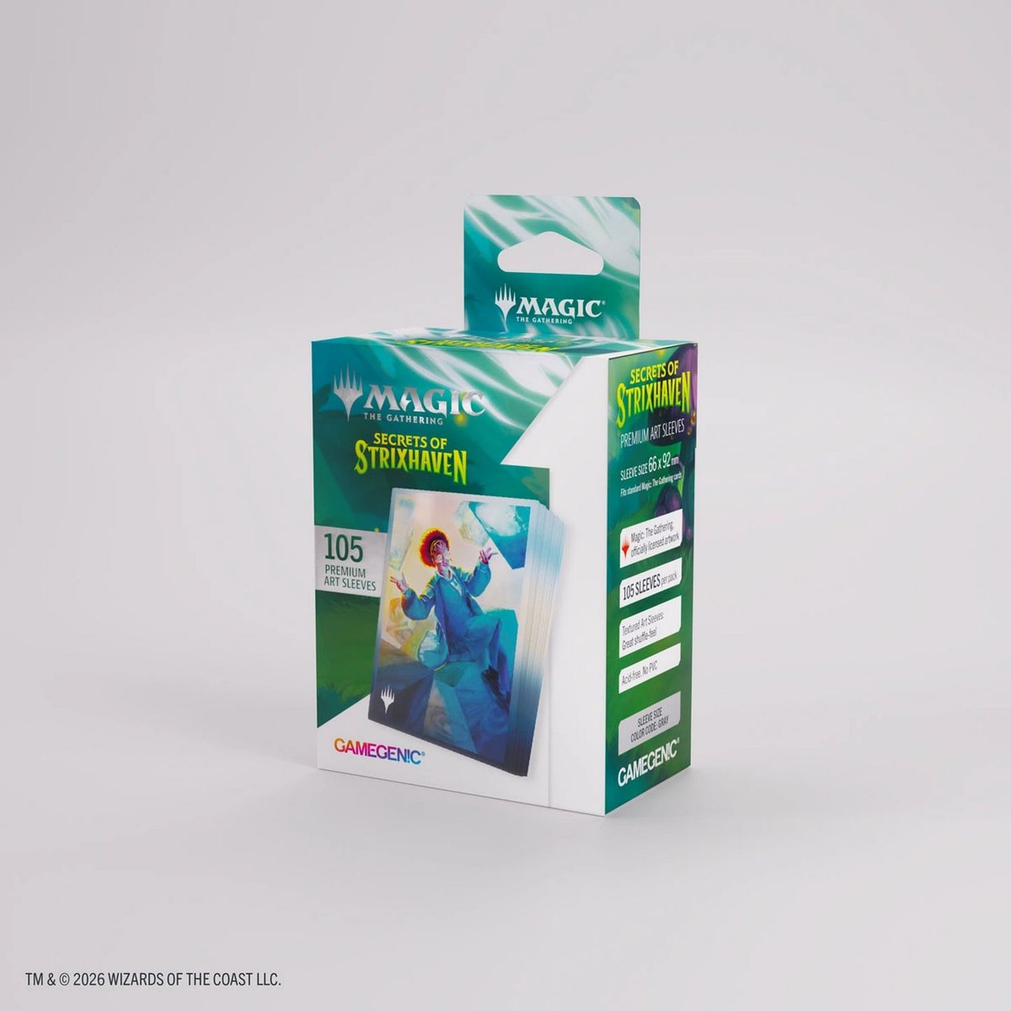 Gamegenic: Magic the Gathering Secrets of Strixhaven Premium Art Sleeves (Zimone, Infinite Analyst)