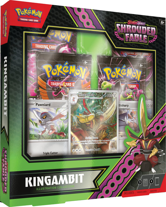 Pokemon: Scarlet & Violet Shrouded Fable Kingambit Illustration Collection Box *Expected Release Date 8-2-2024*