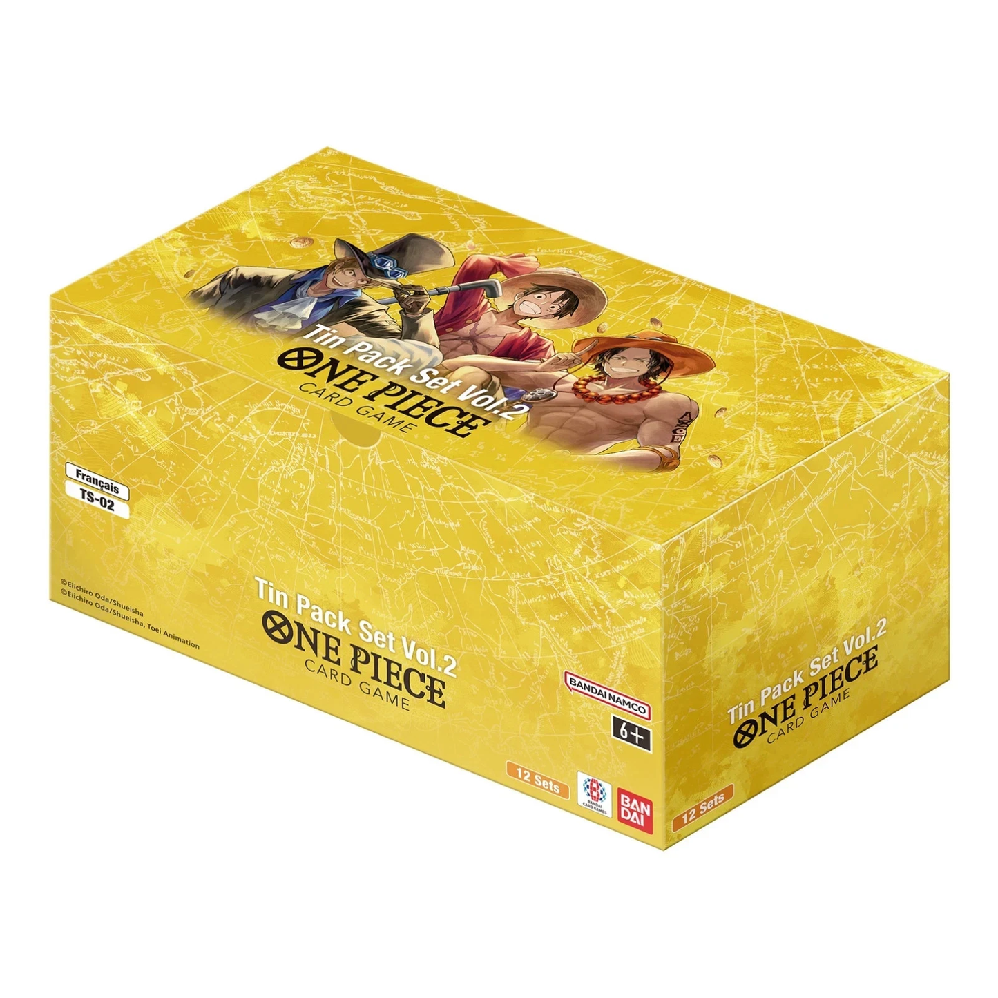 One Piece TCG: Tin Pack Set Vol. 2 Display of 12