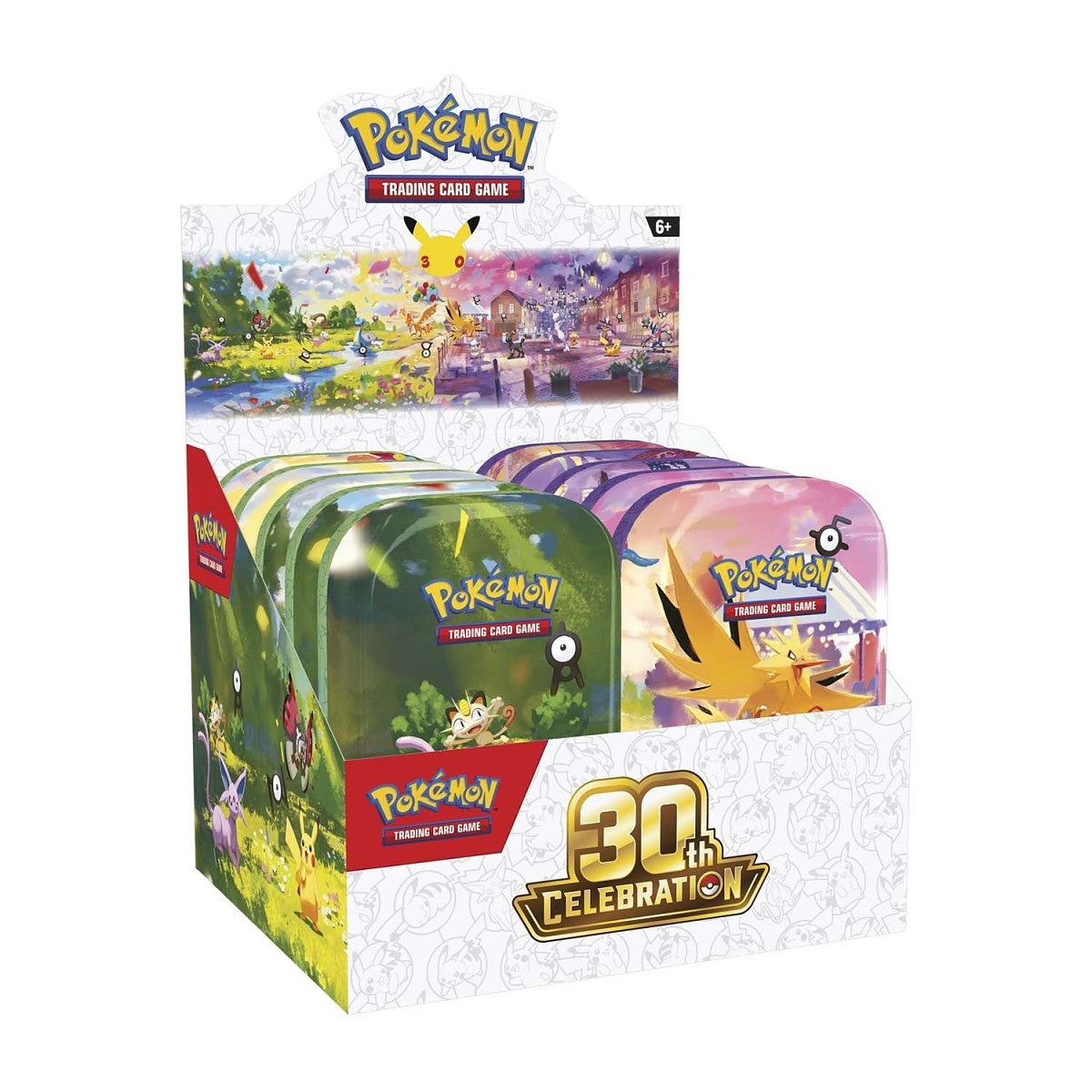 Pokemon: 30th Celebration Mini Tin Display (10ct)
