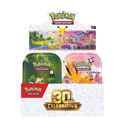Pokemon: 30th Celebration Mini Tin Display (10ct)